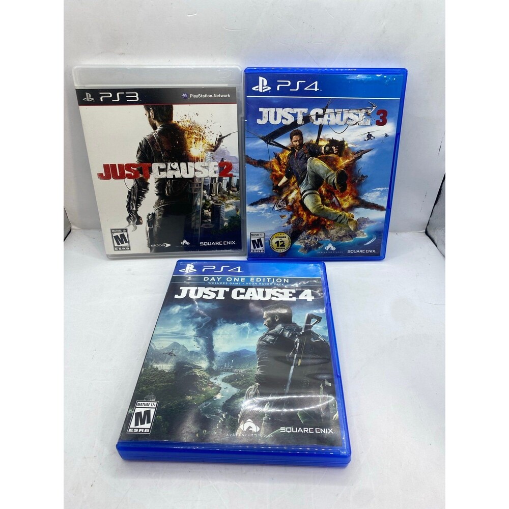 Square Enix ps3 ps4 Bundle: just cause 2 Just Cause 3 + Just Cause 4 ( 3 game)